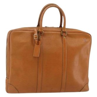 Louis Vuitton Pre-owned Handbags, female, Brown, Size: ONE SIZE Pre-owned Vintage Epi Leather Business Bag