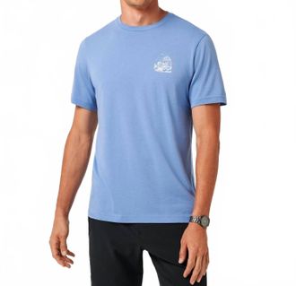 Travis Mathew Reef Walk Short Sleeve Tee In Pacific Coast