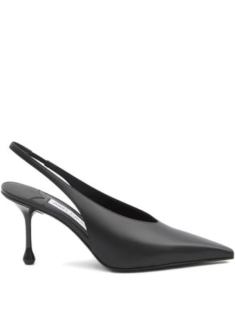Jimmy Choo London Pumps Isa a punta con cinturino posteriore 80mm - Nero