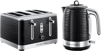 Russell Hobbs Inspire Black Breakfast Bundle