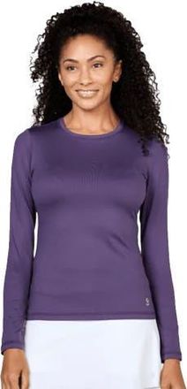 Sofibella UV Colors Womens Long Sleeve Tennis Shirt in Plum at Nordstrom, Size X-Small