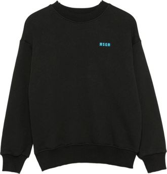 Msgm Sweatshirt - male - MSGM - Kids Sweatshirts - Black - 14 Y - Kids