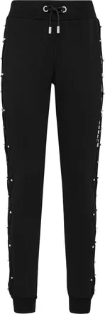 Philipp Plein Jogging Trousers Net Crystal Touch Fringe