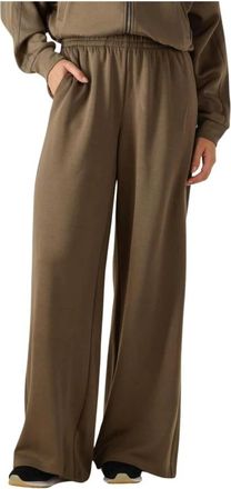 Simple Groene Wijde Broek voor Herfst/Winter - Dames - Wijde Broeken - Groen - S - Broeken