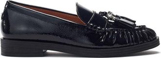 Moda in Pelle Moda in Pelle Womens Fura Black Loafers Patent Leather - Size EU 36