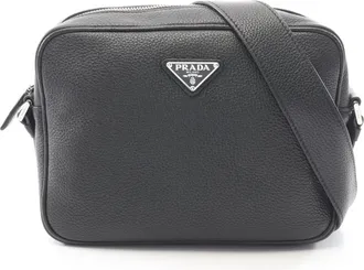 Prada Black Leather Shoulder Bag (Pre-Owned)