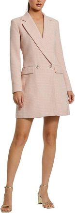 Mac Duggal Boucle Long Sleeve Blazer Mini Dress