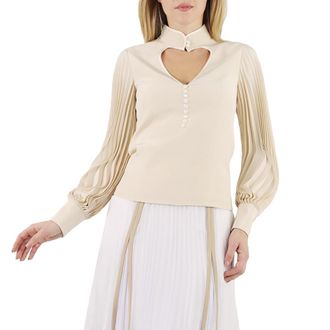 Gucci Cut Out Detail Blouse, Brand Size 38 (US Size 4) (US Size 4)