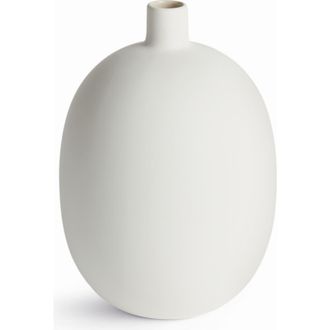 Napa Home & Garden Barclay Butera Sandbar Vase Small - White/Taupe Stoneware at Nordstrom
