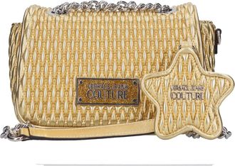 Versace Jeans Couture Tassen.. Gouden - Dames - Schoudertassen - Geel - ONE Size - Leer - Tassen