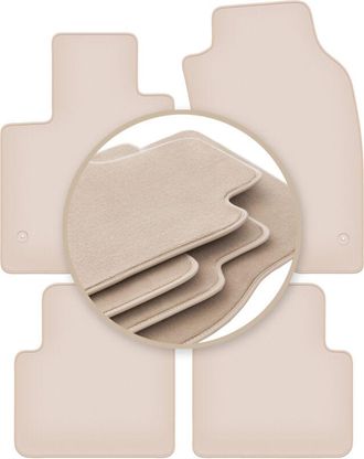 OEM Alfombrillas Premium Beige Para: Fiat Panda Iii Hatchback 2012