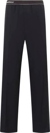 Casablanca Logo-taille Pantalon Tailleur - Heren - Straight fit broeken - Zwart - M - Broeken