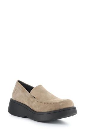 FLY London Maru Platform Loafer in 003 Taupe Oil Suede at Nordstrom Rack, Size 9-9.5Us / 40Eu