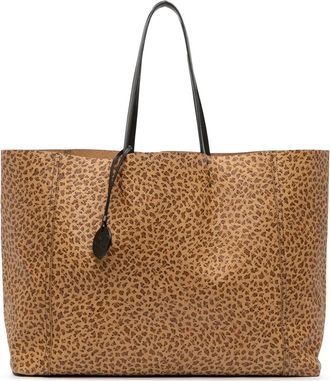 Bottega Veneta 2012-2025 Printed Nappa Intrecciomirage Butterfly tote bag - Marrone