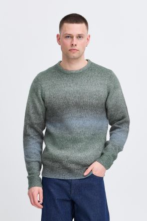 Blend Strickpullover BLEND BHDANNIE Pullover, Herren, Gr. XXL, blau (blau shadow), Strick, Obermaterial: 46% Polyacryl, 37% Polyester, 10% Nylon, 7% Wolle, 