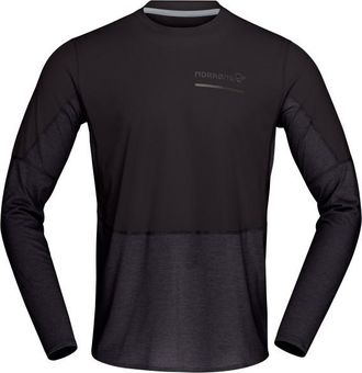 Norrøna Senja Equaliser Lightweight Long Sleeve Laufshirt für Herren | schwarz