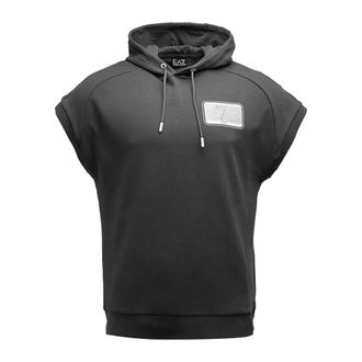 Emporio Armani Sleeveless Hoodie - Heren - Hoodies - Grijs - S - Katoen - Hoodies & sweatvesten