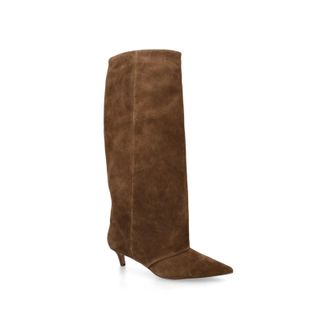 Steve Madden Womens Suede Luca Brown Boots - Size UK 7