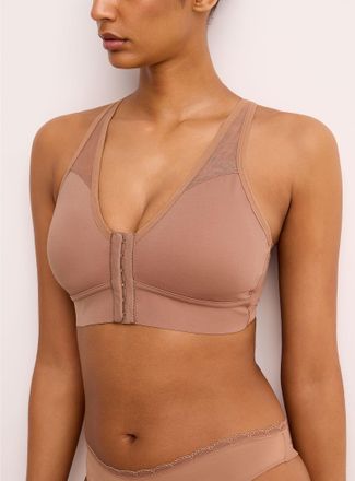 AnaOno Womens Bianca pocketed post-surgery bra Moderate compression