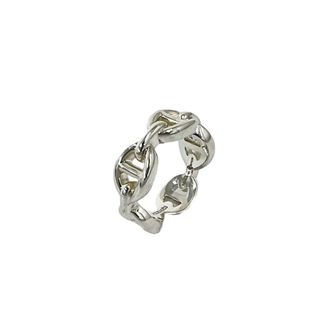 Herm&egrave;s Silver Silver 925 Band Ring (Pre-Owned)