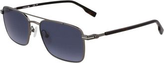 Lacoste Sunglasses Aviator Full Rim, Gunmetal Frame And Blue Gradient Lens L264S033