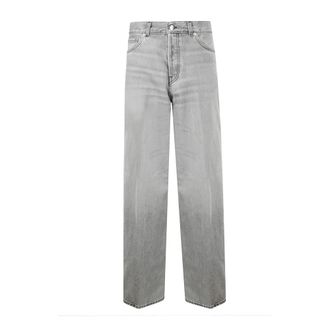 Haikure Grijze Denim Wijde Pijp Jeans - Dames - Regular Fit Jeans - Grijs - W31 - Denim - Jeans