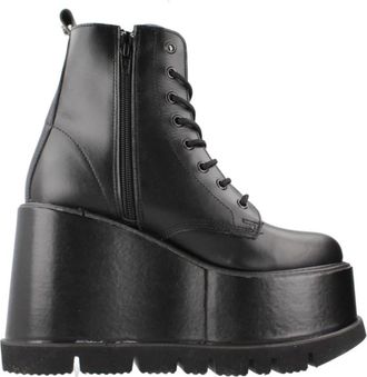 Yellow Platformlaarzen in zwart - Dames - Sleehakken - Zwart - 38 EU - Schoenen