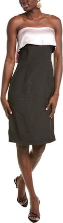Rene Ruiz Strapless Mikado & Crepe Cocktail Dress