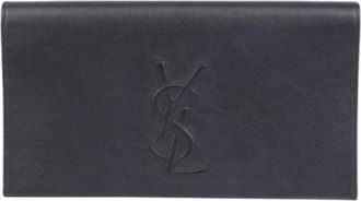 Saint Laurent Pre-owned Clutches, female, Blue, Size: ONE SIZE Pre-owned Beldujour Clutch 361120