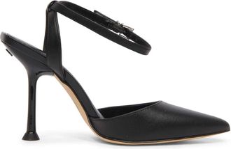 Michael Kors Imani leren pump - Dames - Pumps - Zwart - 36 1/2 EU - Leer - Schoenen