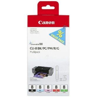 CANON Cli-8 Multipack Bk/pc/pm/r/g