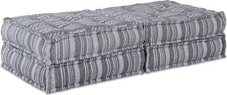 vidaXL Cuscino 2 pcs Grigio chiaro 70 x 70 x 36 cm Poliestere Vidaxl