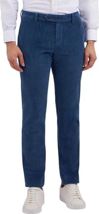 Brooks Brothers Stretch Katoen Corduroy Broek - Heren - Chinos - Blauw - W34 - Katoen - Broeken