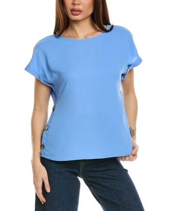 Jones New York Button Detail Blouse