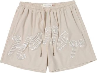 Honor The Gift Shorts sportivi con logo ricamato - Toni neutri