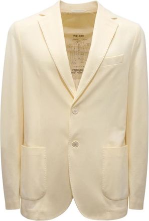 Circolo 1901 Lichtgele Piquet Jas - Heren - Blazers - Geel - M - Jassen