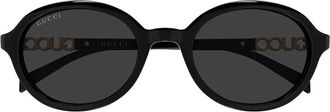 Gucci Sunglasses Gg2033 Sa 007 Black With Rhinestones/Grey Women