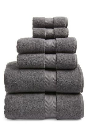 Nordstrom Organic Hydrocotton 6-Piece Towel Set $144 Value in Grey Onyx at Nordstrom, Size 6 Piece Set