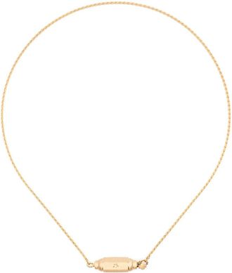 Marie Lichtenberg Collana Micro Coco in oro 18kt con diamanti - Giallo