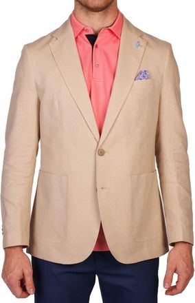 Tailorbyrd Linen Blend Sport Coat in Khaki at Nordstrom Rack, Size 40 Short