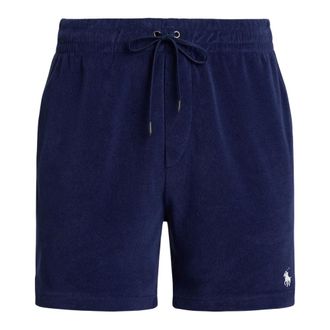 Ralph Lauren Casual Shorts, male, Blue, Size: L Drawstring Patch-Pocket Shorts