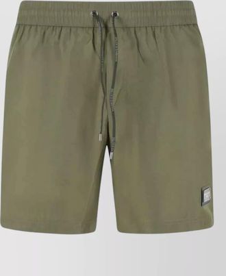 Dolce & Gabbana mid length swim boxers zip pocket pouch