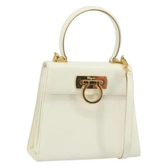 Ferragamo Pre-owned Handbags, female, White, Size: ONE SIZE Pre-owned Handbag