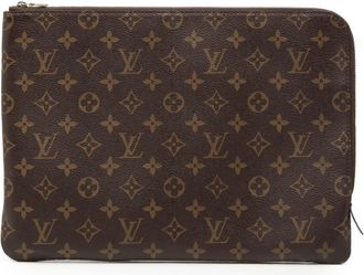 Louis Vuitton Monogram Brown Fuchsia Monogram Monogram Clutch Bag (Pre-Owned)