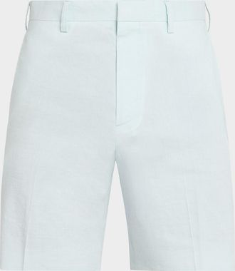 Theory Men & apos;s Organic Linen Classic Fit Shorts