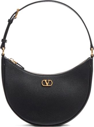 Valentino Garavani Tassen, Dames, Zwart, ONE Size, Leer, Borsa Passepartout VLogo Signature Mini