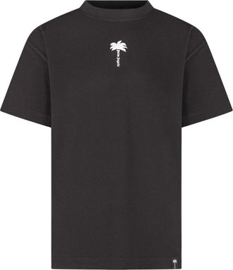 Palm Angels Tops, Heren, Zwart, L, Palm Tree Reg Tee