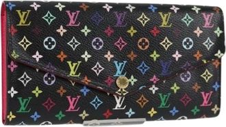 Louis Vuitton Pre-owned Wallets, female, Multicolor, Size: ONE SIZE Pre-owned Canvas Wallet