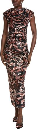 Hemant & Nandita Mock Neck Midi Dress