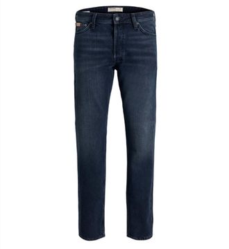 Jack & Jones Mens Chris Jeans In Rigid Dark Blue